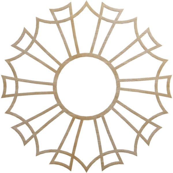 Ekena Millwork Augustus Wood Fretwork Pierced Ceiling Medallion, Hickory, 40"OD x 14 1/8"ID x 1/4"T CMWP40X40X0250AUHI - main